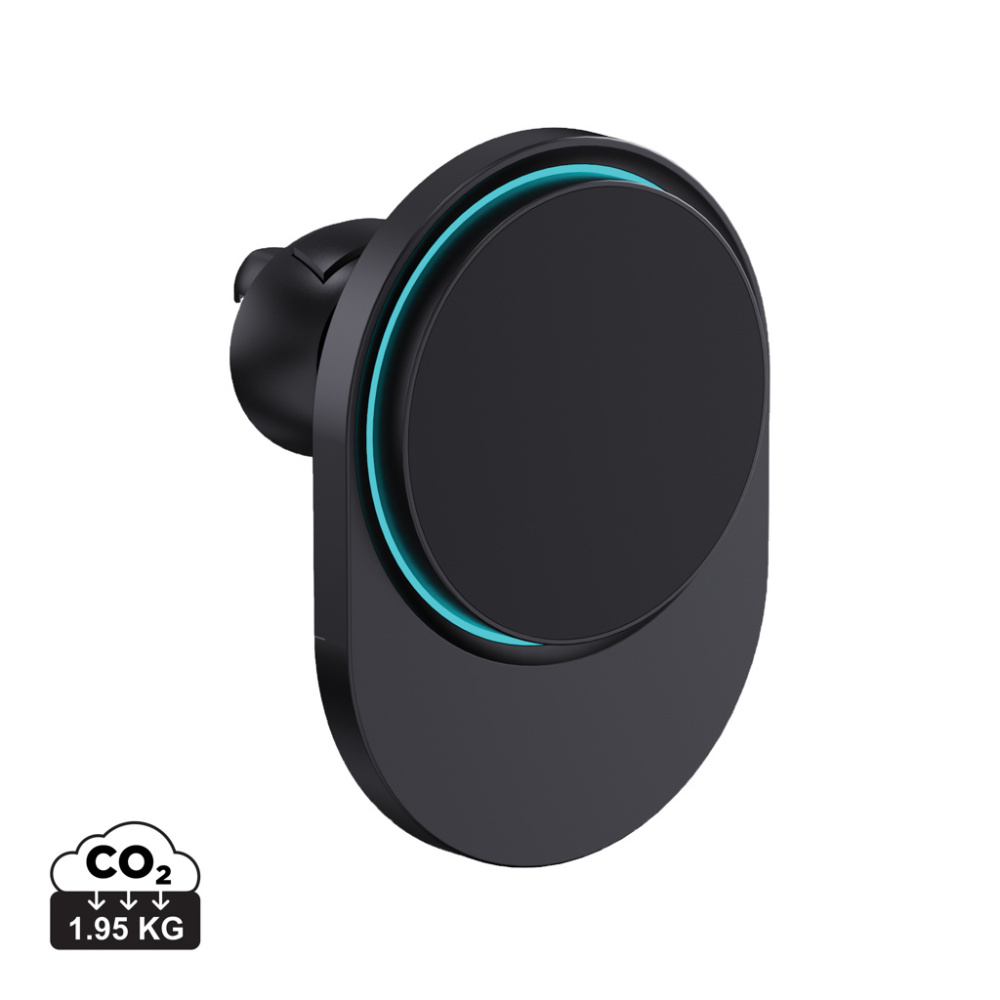 Логотрейд бизнес-подарки картинка: Автомобильный держатель PowerCruze RCS rplastic 15W с магнитной зарядкой