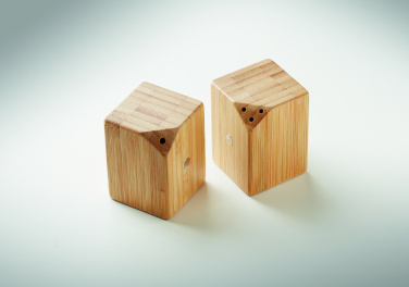 Лого трейд pекламные продукты фото: Bamboo salt & pepper set