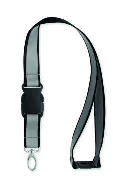 Логотрейд pекламные подарки картинка: Reflective RPET lanyard