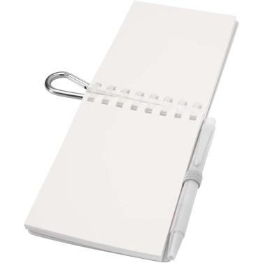 Логотрейд pекламные cувениры картинка: Lig Mini набор из блокнота в мягкой обложке из переработанного пластика и шариковой ручки (синие чернила)