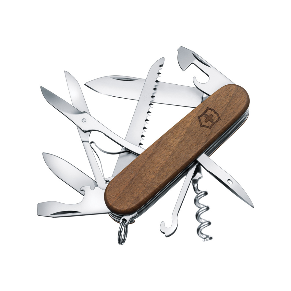 Лого трейд бизнес-подарки фото: Карманный нож VICTORINOX Huntsman Wood, 13 функций