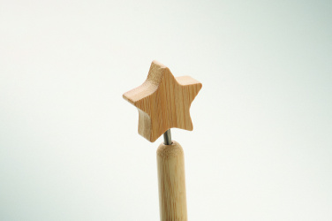 Логотрейд бизнес-подарки картинка: Bamboo star ball pen
