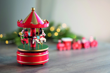 Лого трейд бизнес-подарки фото: Mini carousel music box