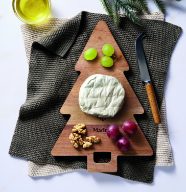 Логотрейд pекламные подарки картинка: Acacia serving board Xmas tree