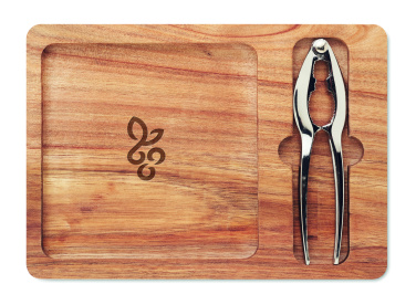Логотрейд pекламные cувениры картинка: Acacia nut cracker set