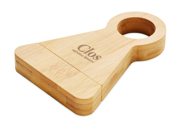 Лого трейд pекламные продукты фото: Bamboo bottle stand & opener