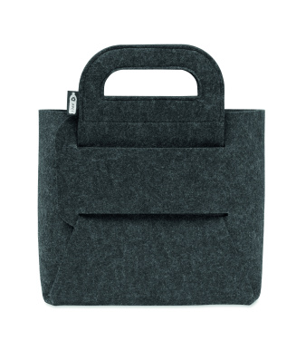 Лого трейд бизнес-подарки фото: Foldable RPET felt basket