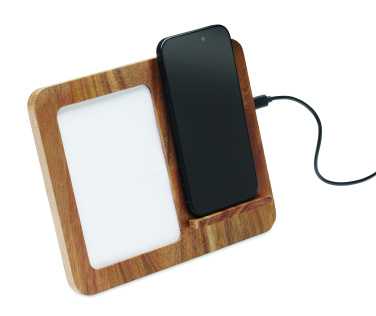 Логотрейд pекламные cувениры картинка: Acacia frame & charger 15W