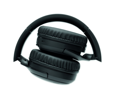 Лого трейд pекламные подарки фото: Foldable headphones in pouch