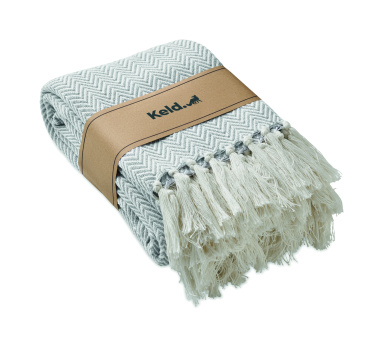 Лого трейд pекламные cувениры фото: Recycled polycotton blanket