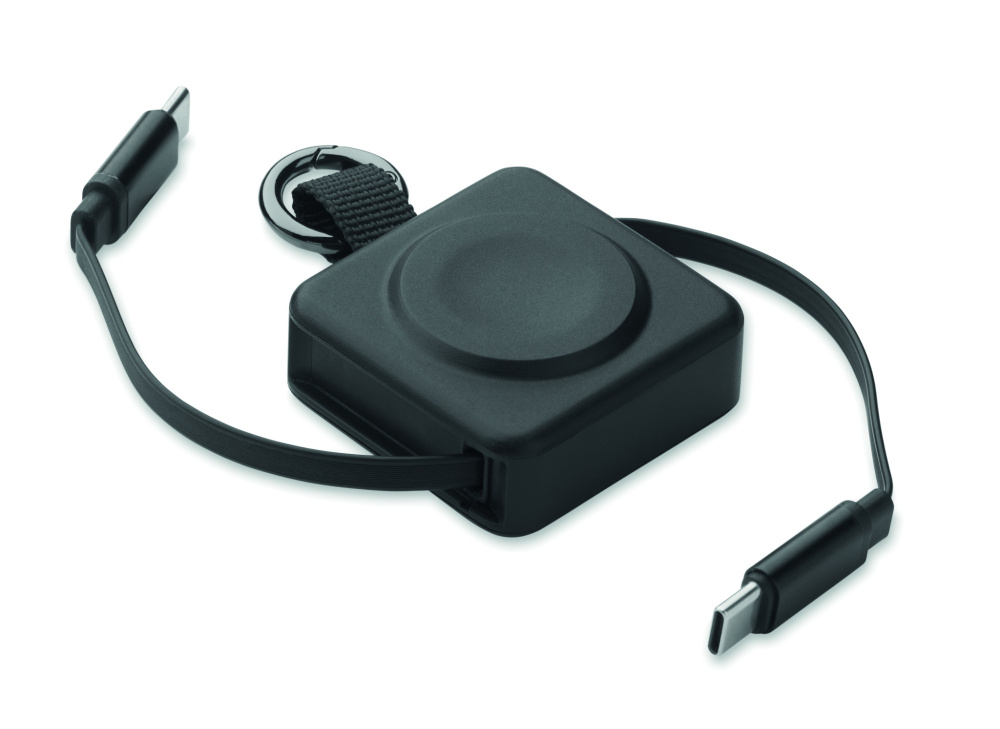 Лого трейд pекламные подарки фото: Retractable 100W USB-C cable