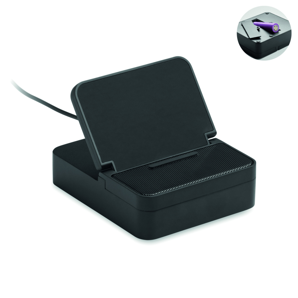 Лого трейд pекламные cувениры фото: Wireless speaker & charger 15W
