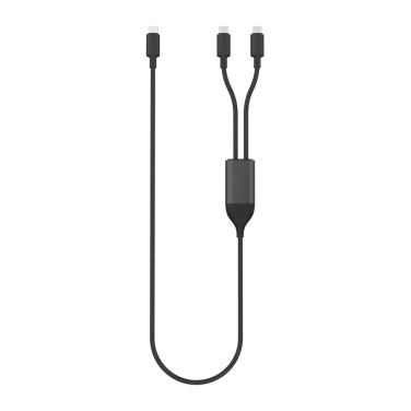 Лого трейд бизнес-подарки фото: Кабель Terra 100W RCS с двумя выходами USB-C