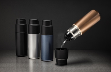 Лого трейд pекламные продукты фото: Термос Thermocup RCS из переработанных материалов с чашкой, 500 мл.