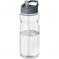 H2O Active® Base 650 ml sportflaska med piplock, Transparent / Stormgrå