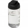 H2O Active® Bop 500 ml sportflaska med uppfällbart lock, Transparent / Solid svart