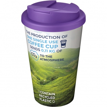 Logotrade profilreklam bild: Brite-Americano® 350 ml mugg med spillsäkert lock