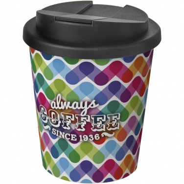 Logotrade profilreklam bild: Brite-Americano® Espresso 250 ml mugg med spillsäkert lock