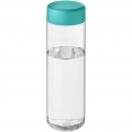 H2O Active® Vibe 850 ml vattenflaska med skruvlock, Transparent / Aquablå