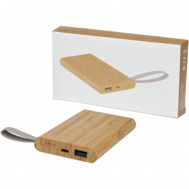 Logotrade profilprodukter bild: Tulda 5000 mAh powerbank bambu