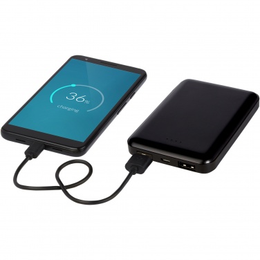 Logotrade presentreklam bild: Gleam 5 000 mAh ultratunn powerbank med ljus