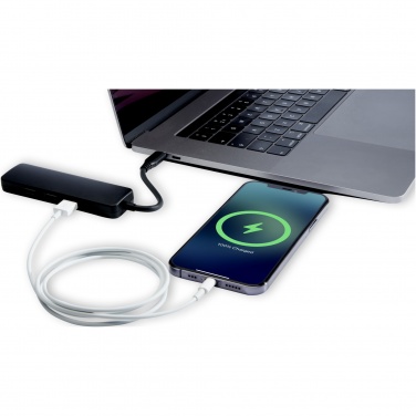 Logotrade kampanjprodukter bild: Loop RCS multimedieadapter USB 2.0–3.0 av återvunnen plast med HDMI-port