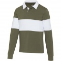 Clyde unisex sweatshirt, rugby- och polomönstrad , Grön/vit