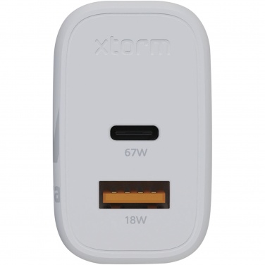 Logotrade reklamprodukter bild: Xtorm XEC067 GaN² Ultra 67 W väggladdare