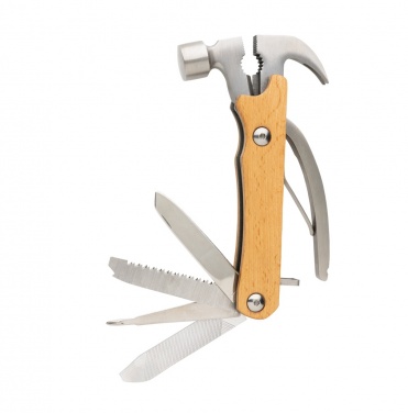 Logotrade presentreklam bild: Multitool hammare i trä