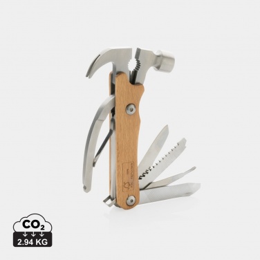 Logotrade reklamprodukter bild: Multitool hammare i trä