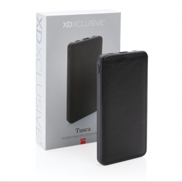 Logotrade profilreklam bild: Tusca 10.000 mAh PU powerbank