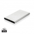 4.000mAh powerbank, type C, RCS återvunnen plast/aluminium, silver