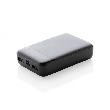 Logotrade kampanjprodukter bild: 10.000 mAh powerbank i återvunnen plast, RCS standard