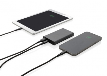 Logotrade kampanjprodukter bild: Terra 5.000 mAh powerbank RCS återvunnen aluminium