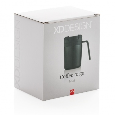 Logotrade reklamprodukter bild: Coffee to go termosmugg med handtag