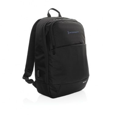 Logotrade reklamprodukter bild: Swiss Peak AWARE™ modern 15.6" laptopryggsäck