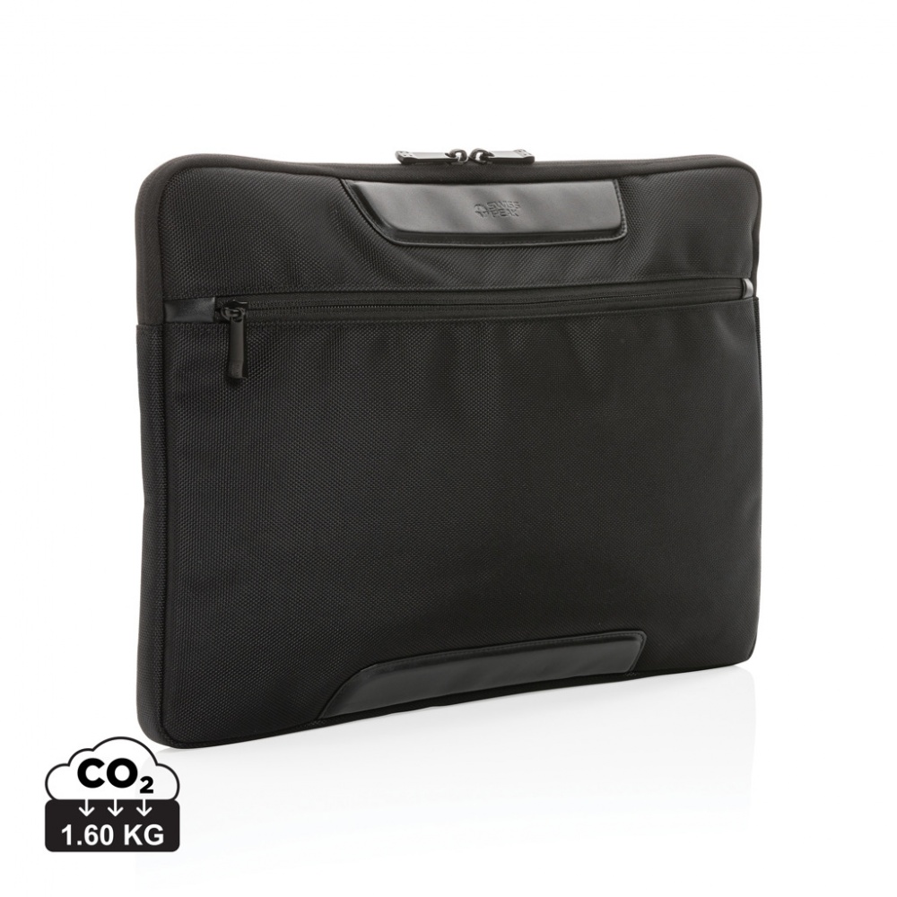 Logotrade profilprodukter bild: Swiss Peak AWARE™ RPET Voyager 15.6" laptopsleeve