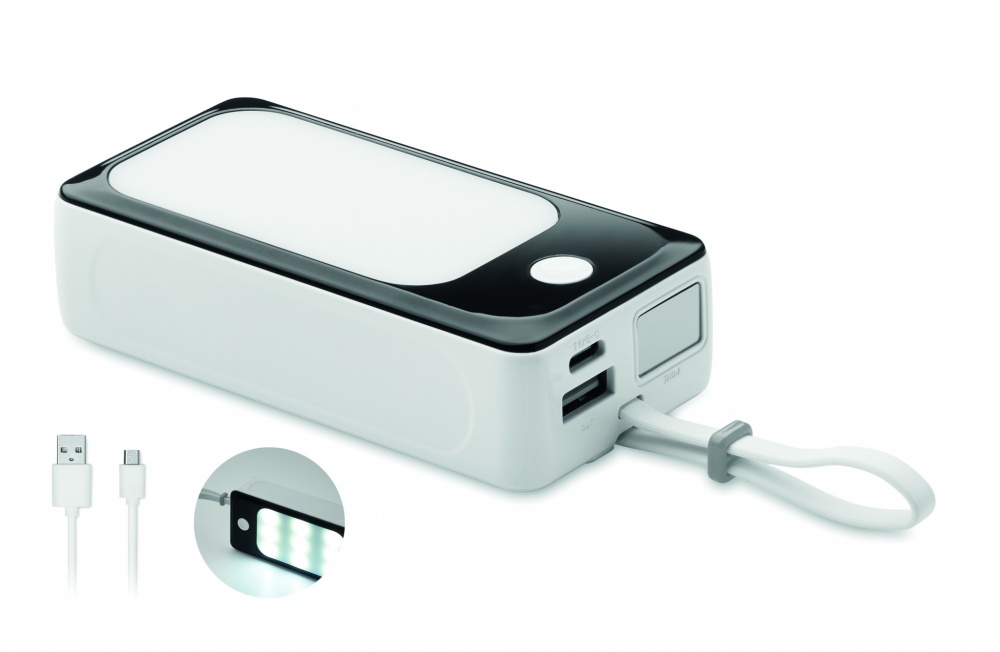 Logotrade profilreklam bild: Powerbank 10.000mAh med COB