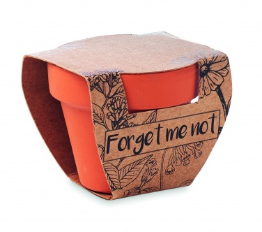 Logotrade kampanjprodukter bild: Terracotta skål 'forget me not'