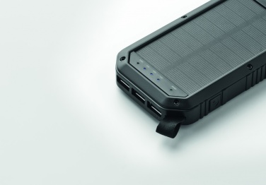 Logotrade reklamprodukter bild: Powerbank solcell  8000 mAh