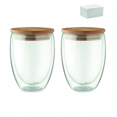 Logotrade reklamprodukter bild: Set med 2 glas i box