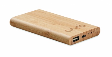 Logotrade profilreklam bild: 4000 mAh Powerbank i bambu