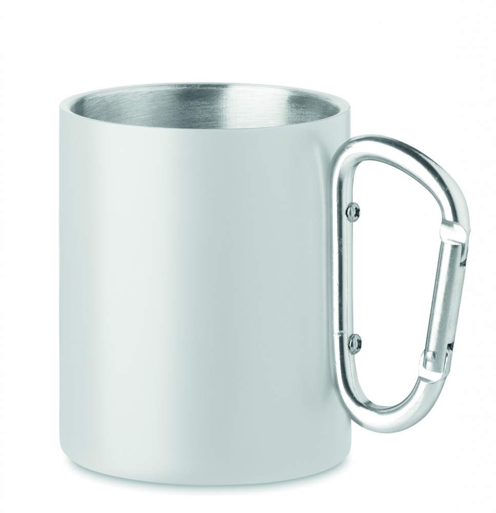 Logotrade profilreklam bild: Metallmugg och karbinhandtag