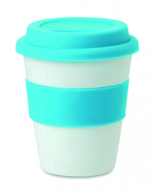 Logotrade profilreklam bild: Take away mugg PP silikon lock