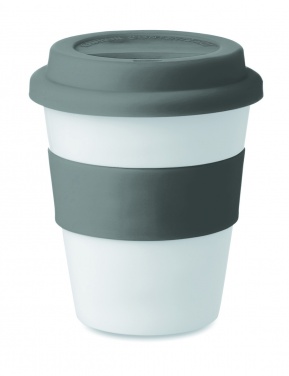 Logotrade reklamprodukter bild: Take away mugg PP silikon lock