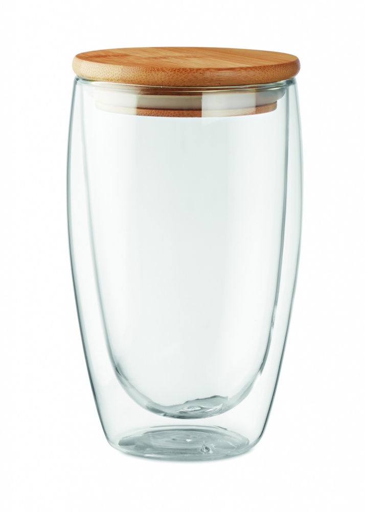 Logotrade kampanjprodukter bild: Glas/Mugg dubbelvägg 450ml