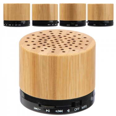 Logotrade profilprodukter bild: Bambu bluetooth högtalare FLEEDWOOD