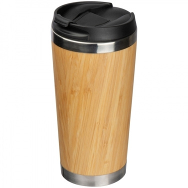 Logotrade profilreklam bild: Rostfri mugg BAMBOOGARDEN 400 ml