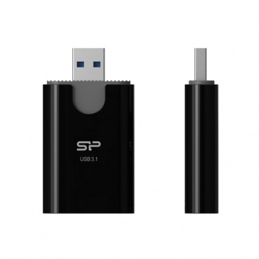 Logotrade profilprodukter bild: MicroSD- och SD-kortläsare Silicon Power Combo 3.1