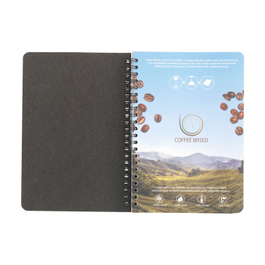 Logotrade profilreklam bild: Kaffepapper Notebook Wire-O A5